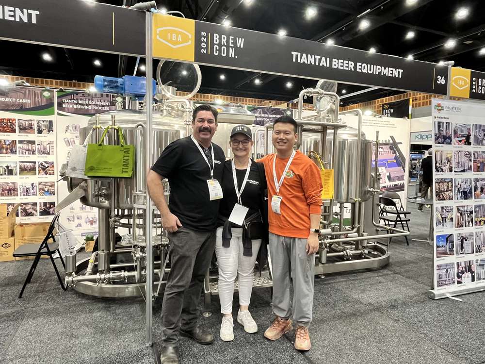 Tiantai Exhibited 500L Brewery Equipment At Brewcon2023 In Australia